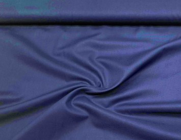 Katoen effen donkerblauw  100% katoen  1.45 meter breed