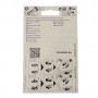 Roland Baby inslag drukknopen met werktuig. Een open rondje. Zwart Doorsnee 9.7 mm/10mm Messing (Roestbestendig)  15 stuks 