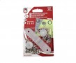 Roland Baby inslag drukknopen met werktuig. Een open rondje. Zachtroze Doorsnee 9.7 mm/10mm Messing (Roestbestendig)  15 stuks 