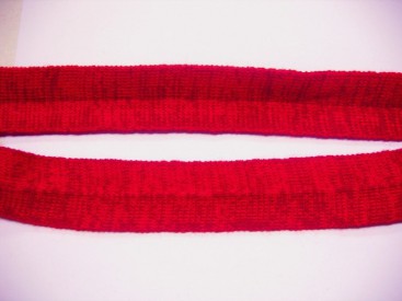 Tresband Rood gemeleerd 35 mm. 385