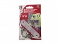 Roland Baby inslag drukknopen met werktuig. Een open rondje. Lila.  Doorsnee 9.7 mm/10mm Messing (Roestbeste