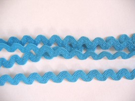 Zigzagband Aqua 10mm.