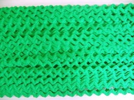 Zigzagband Groen 10mm.