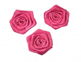 Fuchsia roos opnaaibare corsage 30mm   R187