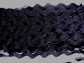Zigzagband Zwart 12mm.