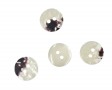 Kunststof mini knoop 2-zijdig Offwhite 12.5mm  801-S9