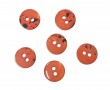 Kunststof mini knoop 2-zijdig Warmoranje 12.5mm.  807-S9