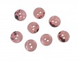 Kunststof mini knoop 2-zijdig Oudroze 11mm  820-S9