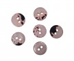 Kunststof mini knoop 2-zijdig Licht taupe 12.5mm  817-S9