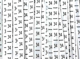 Maatlabels lint maat 34