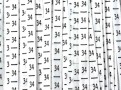 Maatlabels lint maat 34