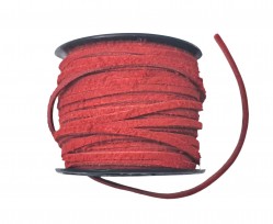 Suede koord Rood  204/233