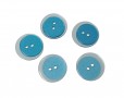 Kunststof knoop dubbel Aqua 15mm   618-S16