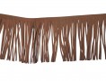 Franjes van suedine Bruin  12cm