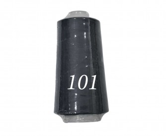 Lockgaren. 3000 yards.  Zwart  100% polyester  Dikte 40/2 Ook geschikt als naaigaren.  Goldspun overlockgaren