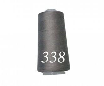 Lockgaren. 3000 yards.  Donkergrijs  100% polyester  Dikte 40/2 Ook geschikt als naaigaren.  Goldspun overlockgaren