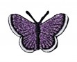 Vlinder applicatie Paars glitter 5cm  30578