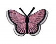 Vlinder applicatie Roze glitter 5cm  30574