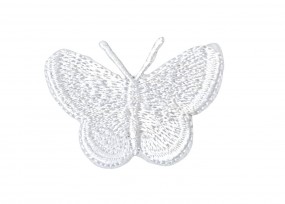 Vlinder applicatie Wit 5cm  30571 HKM