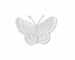 Vlinder applicatie Wit 3.5cm  30572 HKM