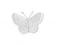 Vlinder applicatie Wit 3.5cm  30572 HKM