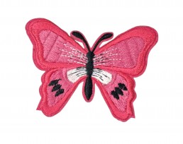 Vlinder applicatie plakbaar en strijkbaar 2 in 1 Pink