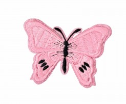 Vlinder applicatie plakbaar en strijkbaar 2 in 1 Roze