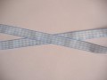 Boerenbont lint Lichtblauw/wit geruit 25mm breed