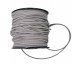 Suede koord.  Lichtgrijs  Breed: ongeveer 3 mm.  De prijs is per meter en "1" staat voor 1 meter