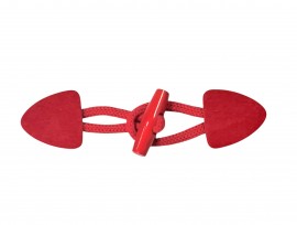 Houtje-touwtje sluiting Helderrood