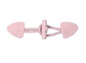 Houtje-touwtje sluiting Lichtroze