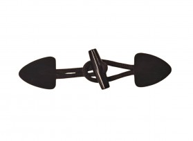 Houtje-touwtje sluiting Donkerbruin