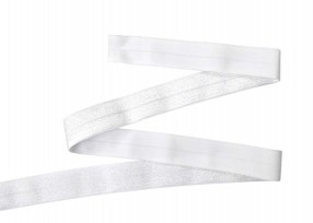 Elastisch vouwtres biaisband Wit  450