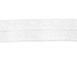 Elastisch vouwtres biaisband wit  20 mm breed  Elastisch biaisband wordt gebruikt om rekbare stoffen af te werken.  