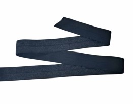 Elastisch vouwtres biaisband Zwart 452