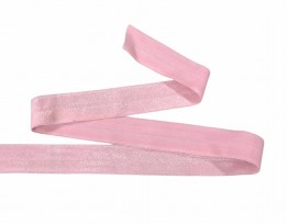 Elastisch vouwtres biaisband Lichtroze 454