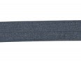 Elastisch vouwtres biaisband.  Donkergrijs.  20 mm breed.  Elastisch biaisband wordt gebruikt om rekbare stoffen af te werken.