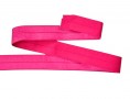 Elastisch vouwtres biaisband.  Pink.  20 mm breed.  Elastisch biaisband wordt gebruikt om rekbare stoffen af te werken.