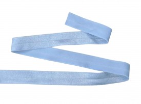 Elastisch vouwtres biaisband Lichtblauw 463