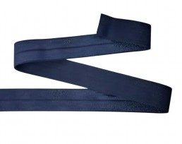 Elastisch vouwtres biaisband Donkerblauw 458