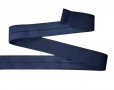 Elastisch vouwtres biaisband.  Donkerblauw.  20 mm breed.  Elastisch biaisband wordt gebruikt om rekbare stoffen af te werken.