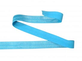 Elastisch vouwtres biaisband Aqua 477