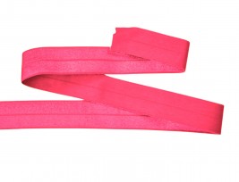 Elastisch vouwtres biaisband Zuurstok roze  465