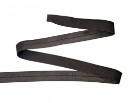 Elastisch vouwtres biaisband Donkerbruin 461H