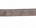 Elastisch vouwtres biaisband.  Taupe.  20 mm breed.  Elastisch biaisband wordt gebruikt om rekbare stoffen af te werken.