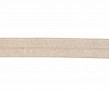 Elastisch vouwtres biaisband.  Beige.  20 mm breed.  Elastisch biaisband wordt gebruikt om rekbare stoffen af te werken.