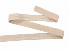 Elastisch vouwtres biaisband Beige  462
