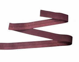 Elastisch vouwtres biaisband Bordeaux  484