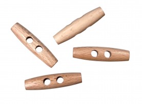 Houtje/touwtje knoop 2-gaats Hout 40 mm