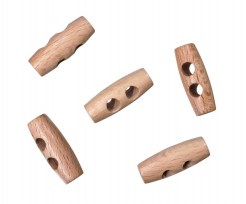 Houtje/touwtje knoop 2-gaats Hout 30 mm